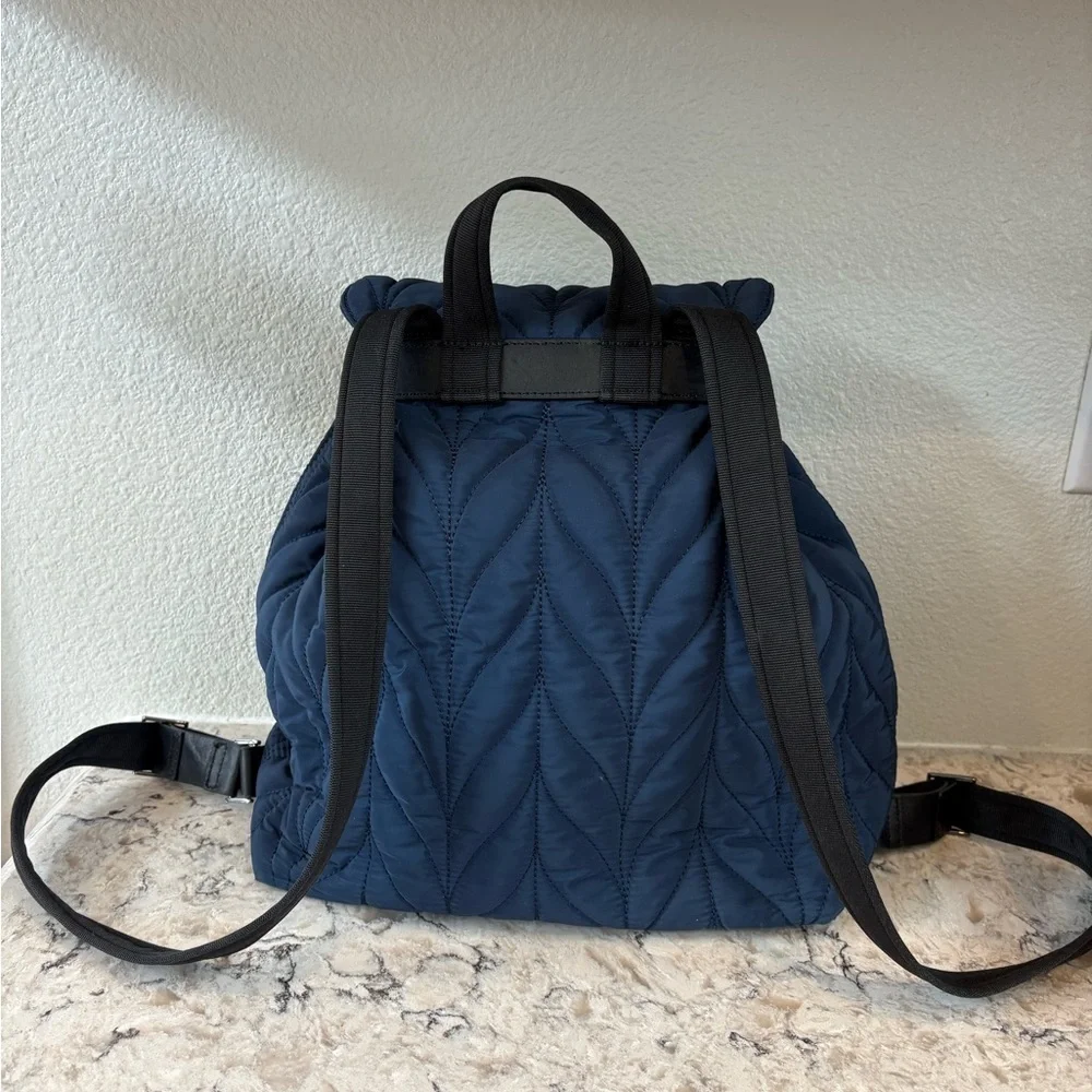 Kate Spade Ellie Quilted Navy Blue Backpack
